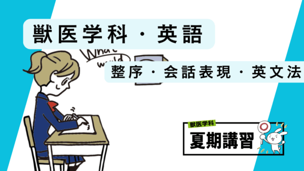 獣医学科・英語（整序・英文法・会話表現）