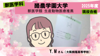 獣医学科合格体験記2025｜2か月で苦手な英語が苦に感じなくなりました